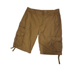 Eddie Bauer Organic Cotton Cargo Shorts Mens Size 34 Khaki